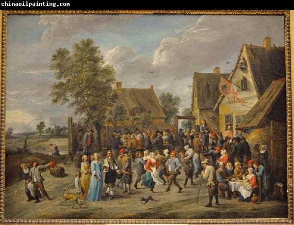 David Teniers the Younger Village feast with an aristocratic couple