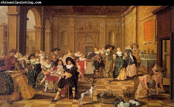 Dirck Hals Banquet Scene in a Renaissance Hall