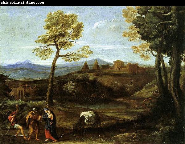 Domenichino Landscape with The Flight into Egypt