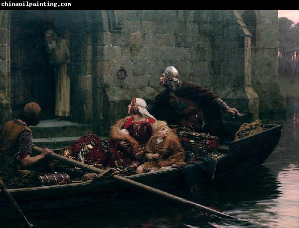 Edmund Blair Leighton In time of Peril