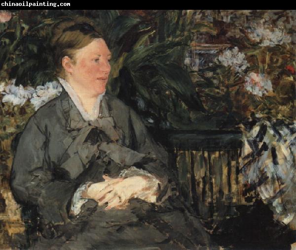 Edouard Manet Mme Manet im Gewachshaus