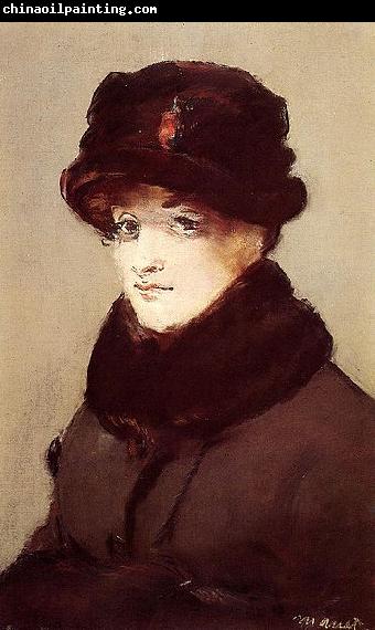 Edouard Manet Mery Laurent au chapeau de loutre