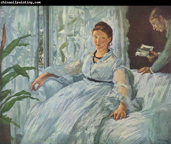 Edouard Manet Beim Lesen