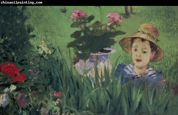 Edouard Manet Boy in Flowers