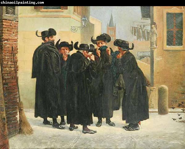 Emanuel Salomon Friedberg Jews Taking Snuff