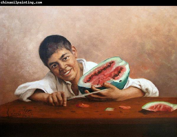 Estevao Silva Boy with a watermelon