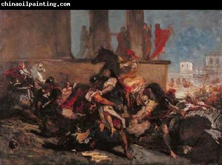 Eugene Delacroix The rape of the Sabine women.