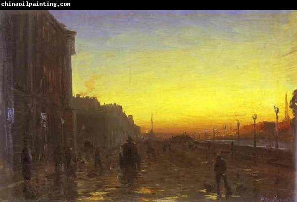 Fedor Vasilyev Dawn in St. Petersburg