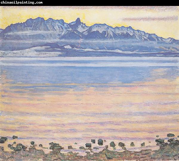 Ferdinand Hodler Thunersee mit Stockhornkette