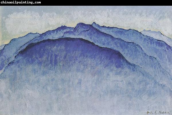 Ferdinand Hodler Berggipfel am Morgen