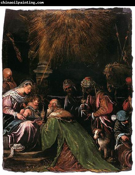 Follower of Jacopo da Ponte The Adoration of the Magi