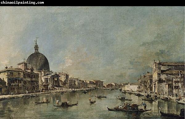 Francesco Guardi El Gran Canal con San Simeone Piccolo y Santa Luca