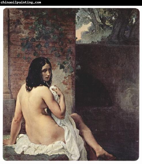 Francesco Hayez Ruckenansicht einer Badenden