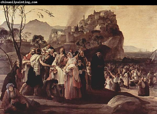 Francesco Hayez Die Fluchtlinge von Parga