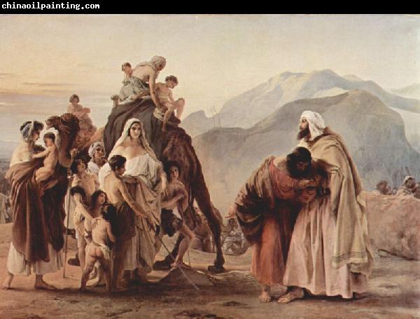 Francesco Hayez Zusammentreffen von Jakob und Esau