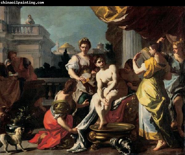 Francesco Solimena Bathseba im Bade