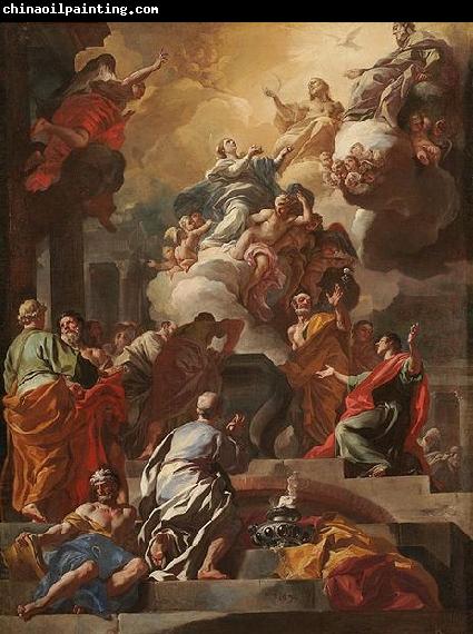 Francesco Solimena LAssomption et le Couronnement de la Vierge