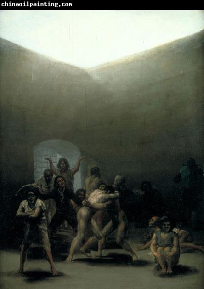 Francisco de Goya Courtyard with Lunatics or Yard with Madmen