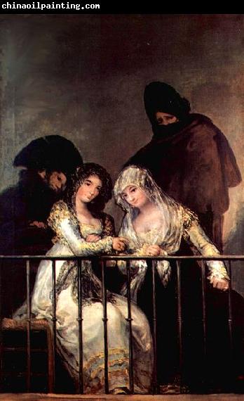 Francisco de Goya Majas on a Balcony