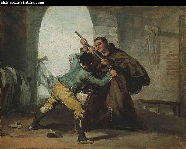 Francisco de Goya Friar Pedro Wrests the Gun from El Maragato