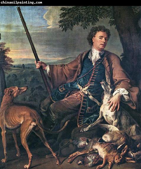 Francois Desportes Portrait of the Artist in Hunting Dress