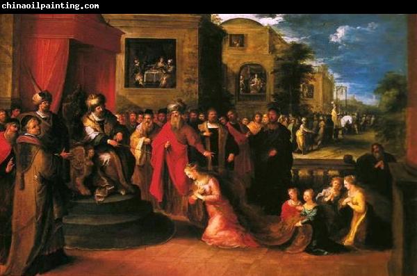 Frans Francken II Esther before Ahasuerus