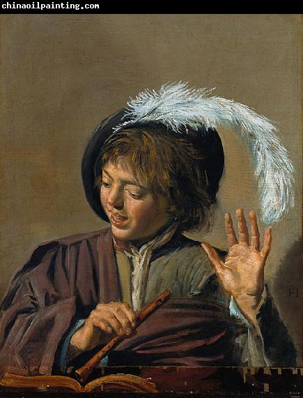 Frans Hals Singing Boy with Flute