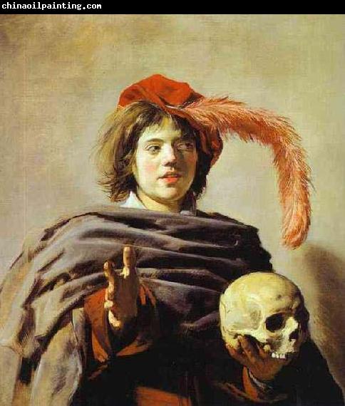 Frans Hals Youth with skull by Frans Hals