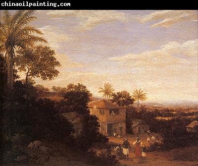 Frans Post Paisagem com casa alpendrade