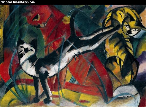 Franz Marc Three cats