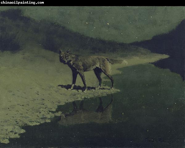 Frederic Remington Moonlight, Wolf