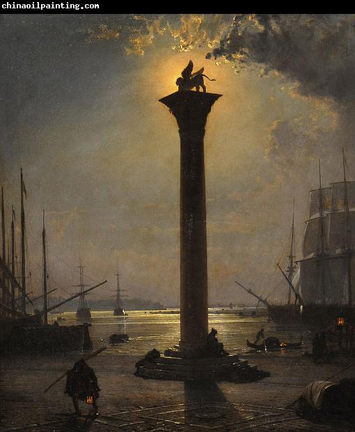 Friedrich Nerly Piazetta San Marco im Mondschein