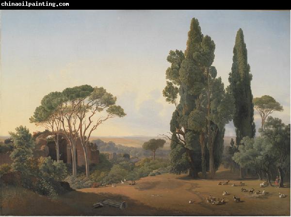 Fritz Petzholdt A View from Villa Adriana, Tivoli