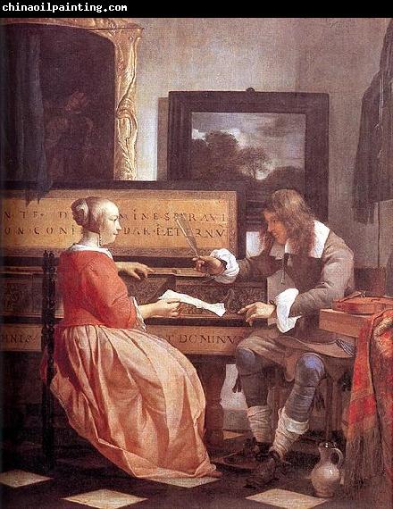 Gabriel Metsu Man and Woman Sitting at the Virginal