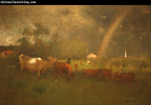 George Inness Shower on the Delaware River