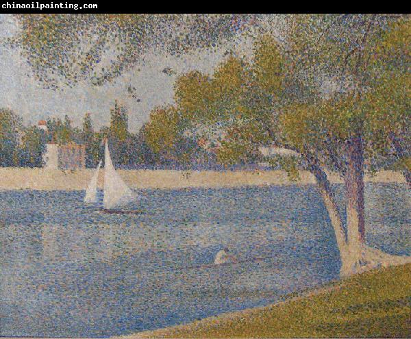 Georges Seurat The river Seine at La Grande-Jatte