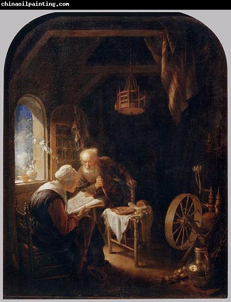 Gerard Dou Reading the Bible