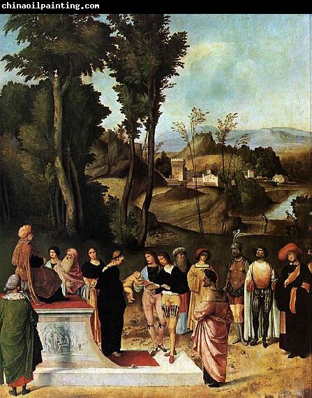 Giorgione Moses Undergoing Trial by Fire