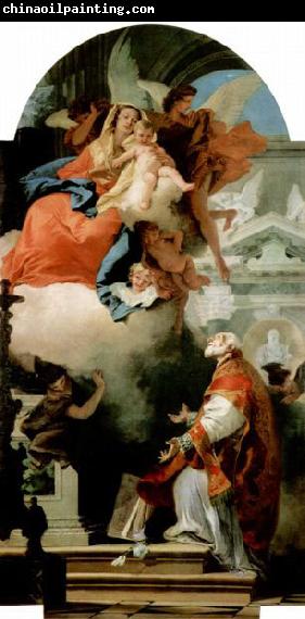 Giovanni Battista Tiepolo Erscheinung der Madonna vor dem Hl. Philippus Neri