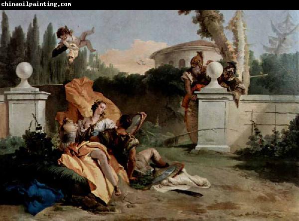 Giovanni Battista Tiepolo Rinaldo und Armida werden von Ubaldo und Carlo uberrascht