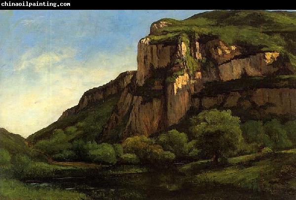 Gustave Courbet Rocks at Mouthier