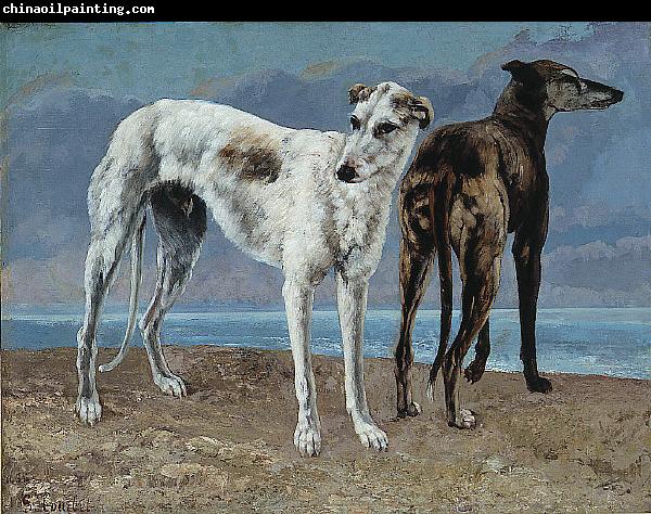 Gustave Courbet The Greyhounds of the Comte de Choiseul