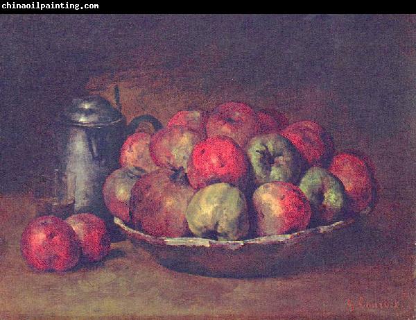 Gustave Courbet Still Life with Apples and a Pomegranate