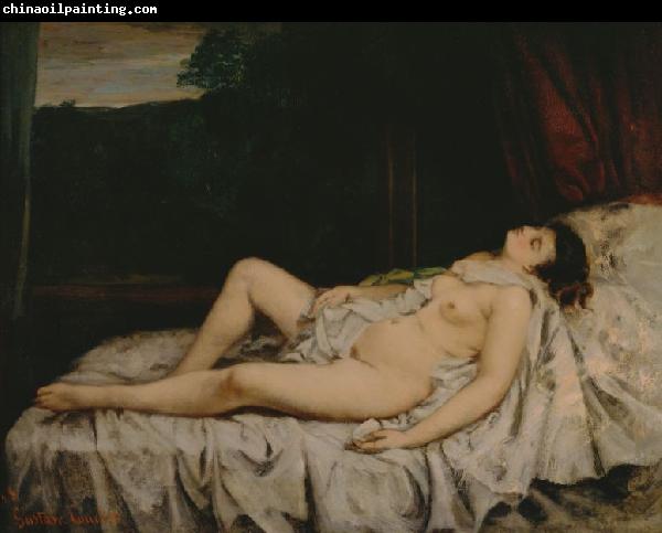 Gustave Courbet Sleeping Nude