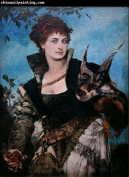 Hans Makart The Falconer