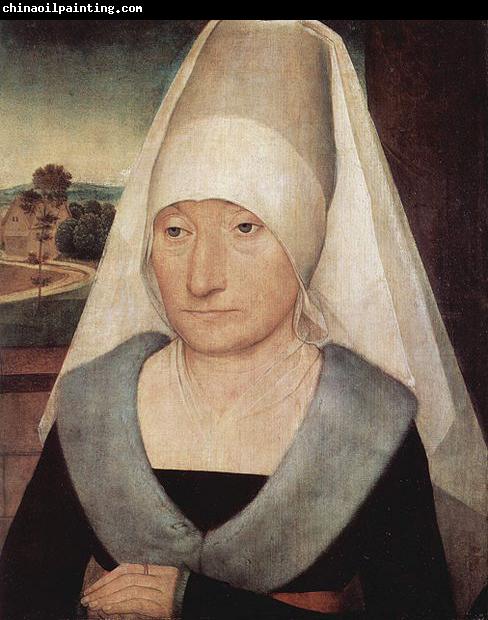 Hans Memling Portrait of an old woman.