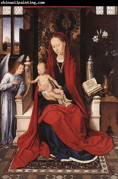 Hans Memling Virgin Enthroned with Child and Angel