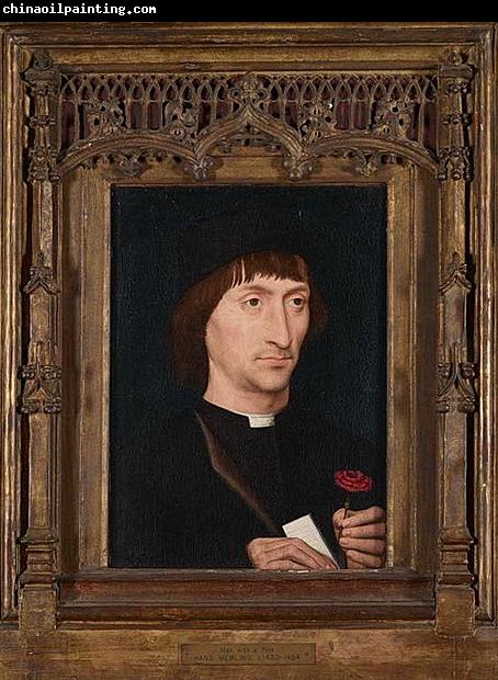 Hans Memling Retrat d'un home amb una rosa