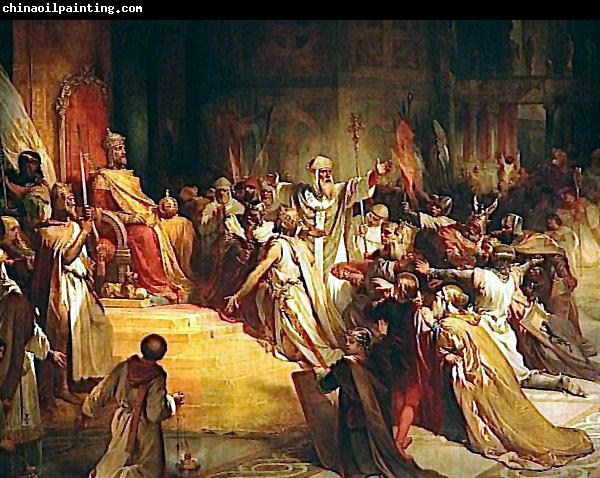 Henri Decaisne Baldwin of Flanders is crowned Latin Emperor of Constantinople