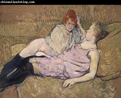 Henri de toulouse-lautrec The Sofa